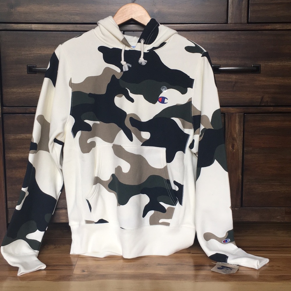Champion reverse weave camouflage hoodie
